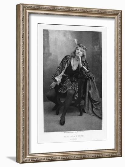 Ada Rehan, Irish-Born American Actress, C1890-W&d Downey-Framed Giclee Print