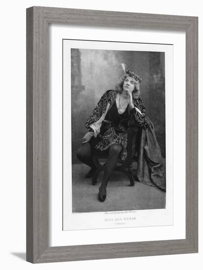 Ada Rehan, Irish-Born American Actress, C1890-W&d Downey-Framed Giclee Print