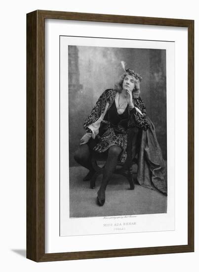 Ada Rehan, Irish-Born American Actress, C1890-W&d Downey-Framed Giclee Print