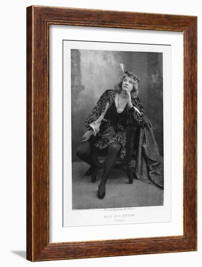 Ada Rehan, Irish-Born American Actress, C1890-W&d Downey-Framed Giclee Print