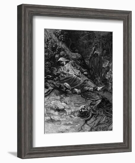 Adalbert Murdered-Alphonse Mucha-Framed Art Print