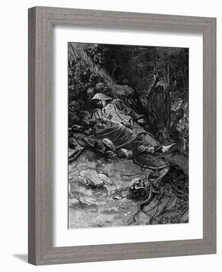 Adalbert Murdered-Alphonse Mucha-Framed Art Print