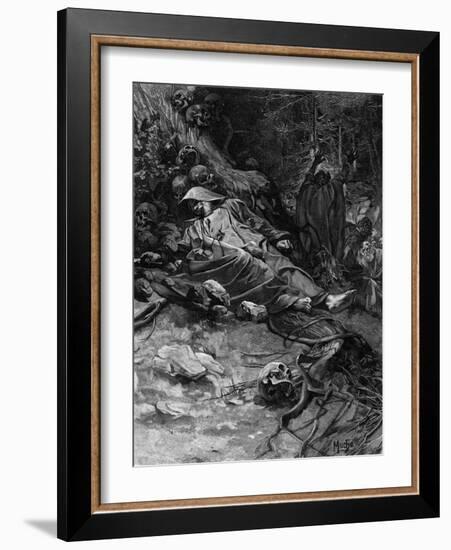 Adalbert Murdered-Alphonse Mucha-Framed Art Print