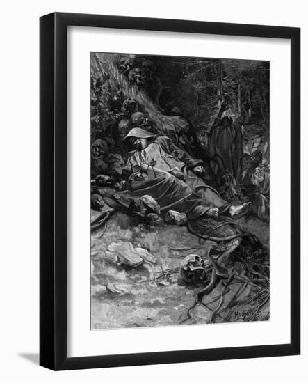 Adalbert Murdered-Alphonse Mucha-Framed Art Print