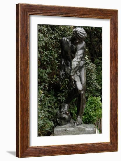 Adam, 1880-1881, Sculpture by Auguste Rodin (1840-1917)-Auguste Rodin-Framed Giclee Print