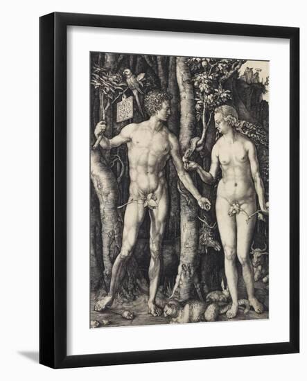 Adam and Eve, 1504-Albrecht Dürer-Framed Giclee Print