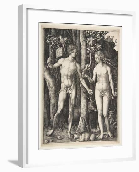 Adam and Eve, 1504-Albrecht Dürer or Duerer-Framed Giclee Print