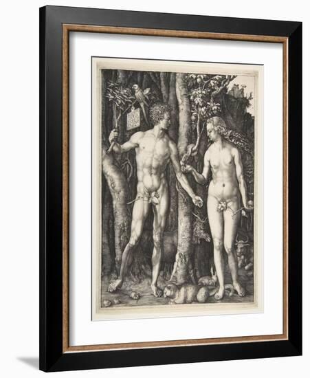 Adam and Eve, 1504-Albrecht Dürer or Duerer-Framed Giclee Print