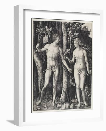 Adam and Eve, 1504-Albrecht Dürer-Framed Giclee Print