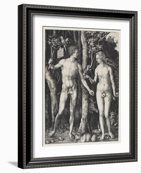 Adam and Eve, 1504-Albrecht Dürer-Framed Giclee Print