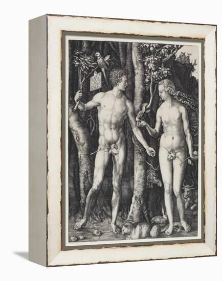 Adam and Eve, 1504-Albrecht Dürer-Framed Premier Image Canvas