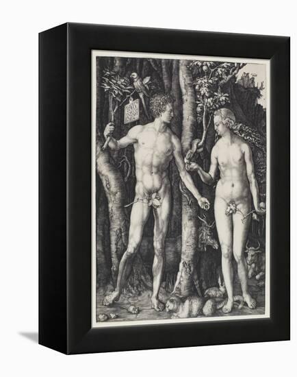 Adam and Eve, 1504-Albrecht Dürer-Framed Premier Image Canvas