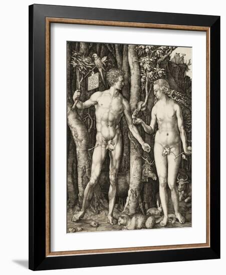 Adam and Eve, 1504-Albrecht Dürer-Framed Giclee Print