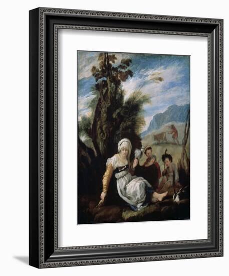 Adam and Eve, 1588-Domenico Fetti-Framed Giclee Print
