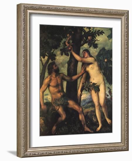 Adam and Eve, 1625-Peter Paul Rubens-Framed Giclee Print