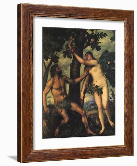 Adam and Eve, 1625-Peter Paul Rubens-Framed Giclee Print