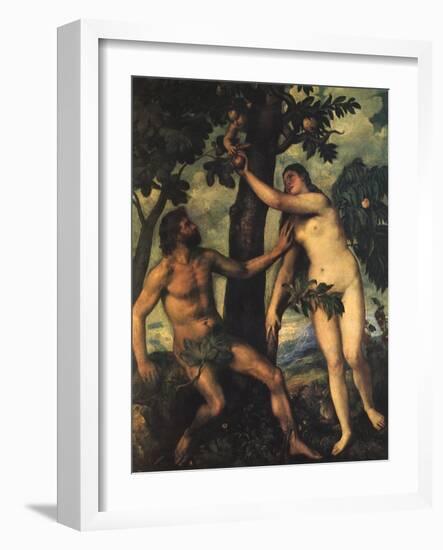 Adam and Eve, 1625-Peter Paul Rubens-Framed Giclee Print