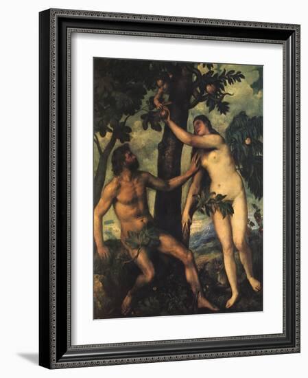 Adam and Eve, 1625-Peter Paul Rubens-Framed Giclee Print