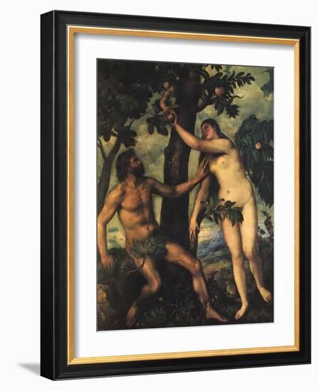 Adam and Eve, 1625-Peter Paul Rubens-Framed Giclee Print