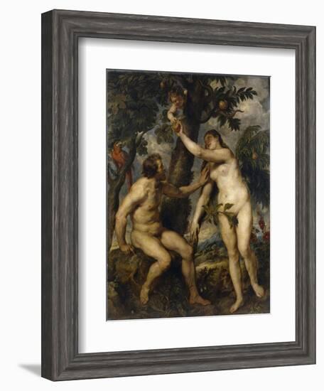 Adam and Eve, 1628-9-Peter Paul Rubens-Framed Giclee Print