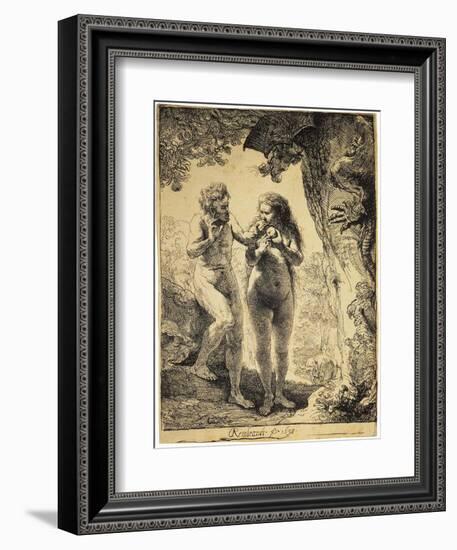 Adam and Eve, 1638-Rembrandt van Rijn-Framed Giclee Print