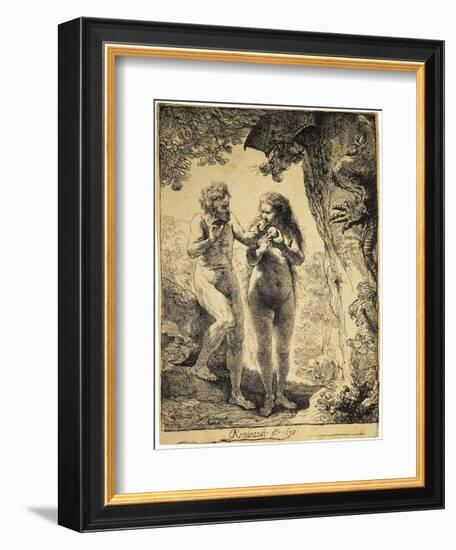 Adam and Eve, 1638-Rembrandt van Rijn-Framed Giclee Print