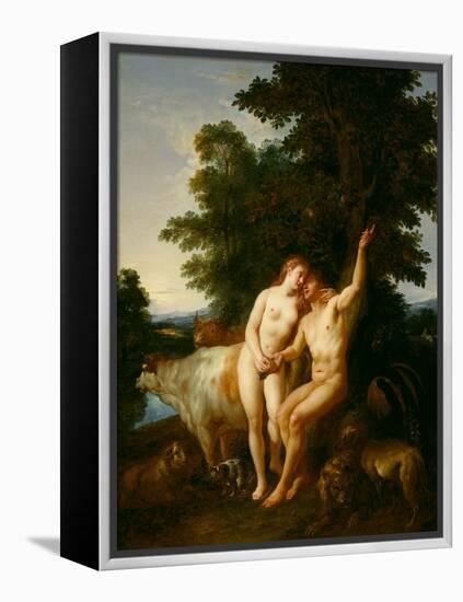 Adam and Eve, 1718 (Oil on Canvas)-Jean Francois de Troy-Framed Premier Image Canvas