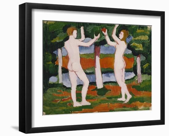 Adam and Eve. 1910-August Macke-Framed Giclee Print