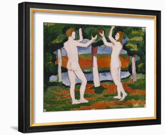 Adam and Eve. 1910-August Macke-Framed Giclee Print