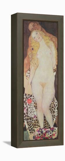 Adam and Eve, 1917-18-Gustav Klimt-Framed Premier Image Canvas