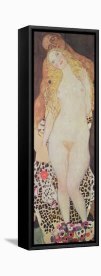 Adam and Eve, 1917-18-Gustav Klimt-Framed Premier Image Canvas