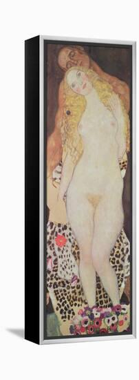 Adam and Eve, 1917-18-Gustav Klimt-Framed Premier Image Canvas