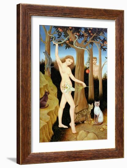 Adam and Eve, 1990-Patricia O'Brien-Framed Giclee Print