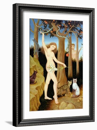 Adam and Eve, 1990-Patricia O'Brien-Framed Giclee Print