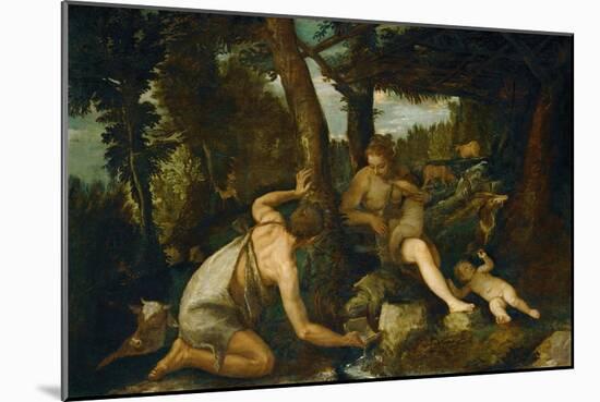 Adam and Eve after the Expulsion from Paradise-Paolo Veronese-Mounted Giclee Print
