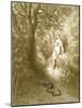 Adam and Eve and Snake by Dore-Science Source-Mounted Giclee Print