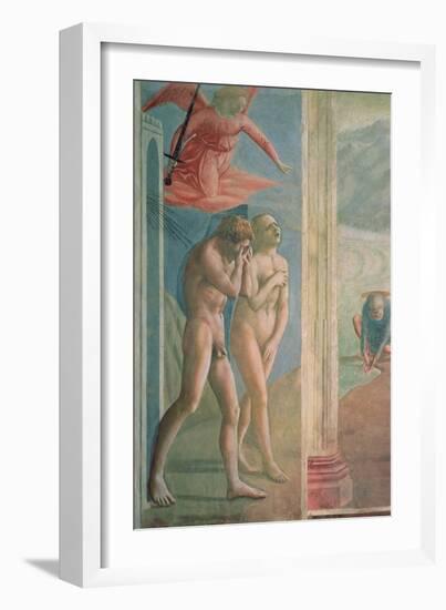 Adam and Eve Banished from Paradise, circa 1427-Tommaso Masaccio-Framed Giclee Print
