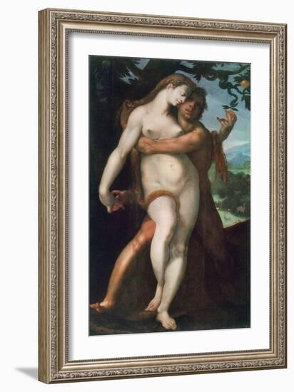 Adam and Eve, C1566-1611-Bartholomeus Spranger-Framed Giclee Print