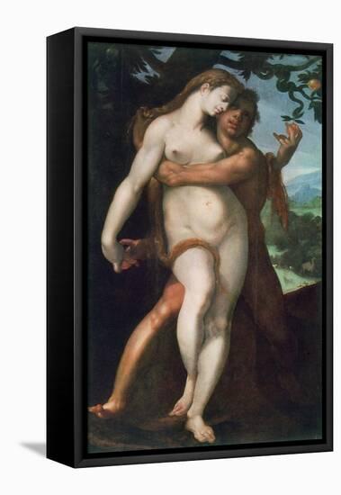 Adam and Eve, C1566-1611-Bartholomeus Spranger-Framed Premier Image Canvas