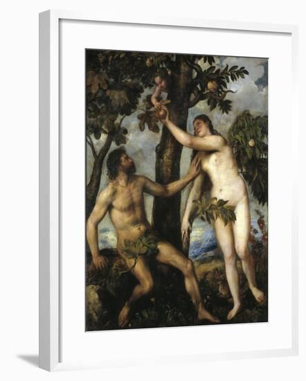 Adam And Eve, Ca. 1550, Italian School-null-Framed Giclee Print