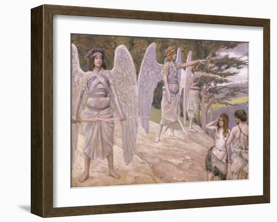 Adam and Eve Driven from Paradise, 1896-1902-James Jacques Joseph Tissot-Framed Giclee Print