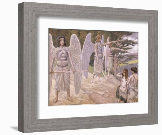 Adam and Eve Driven from Paradise, 1896-1902-James Jacques Joseph Tissot-Framed Giclee Print