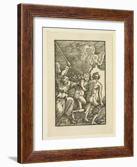 Adam and Eve Driven from Paradise-Albrecht Altdorfer-Framed Giclee Print