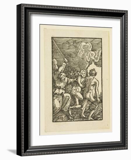 Adam and Eve Driven from Paradise-Albrecht Altdorfer-Framed Giclee Print