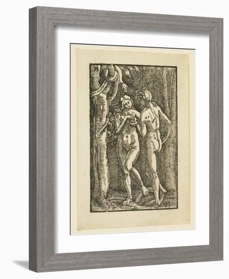 Adam and Eve Eating the Forbidden Fruit, C. 1513-Albrecht Altdorfer-Framed Giclee Print