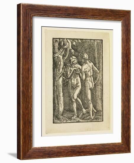 Adam and Eve Eating the Forbidden Fruit, C. 1513-Albrecht Altdorfer-Framed Giclee Print