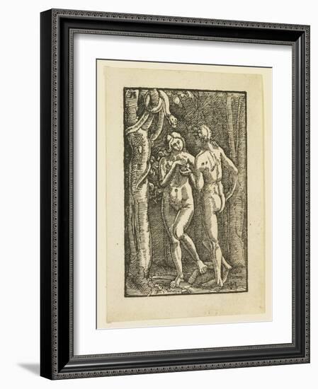Adam and Eve Eating the Forbidden Fruit, C. 1513-Albrecht Altdorfer-Framed Giclee Print