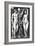 Adam and Eve, Engraved by Hans Sebald Beham, 1543-Barthel Beham-Framed Giclee Print