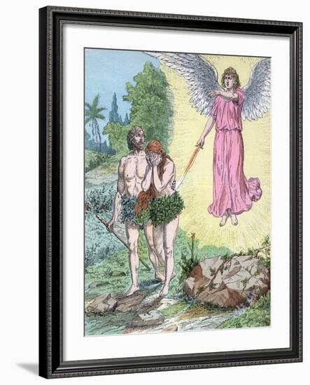 Adam and Eve Expelled from Paradise by Henri Grobet-Stefano Bianchetti-Framed Photographic Print