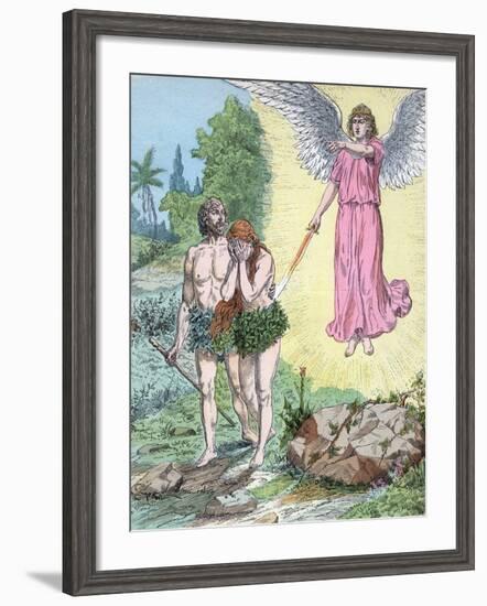 Adam and Eve Expelled from Paradise by Henri Grobet-Stefano Bianchetti-Framed Photographic Print